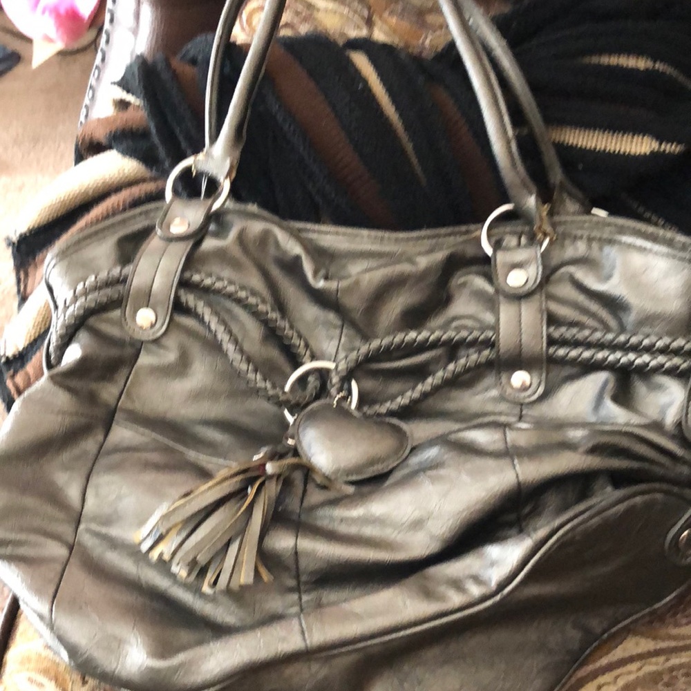 Gray Handbag